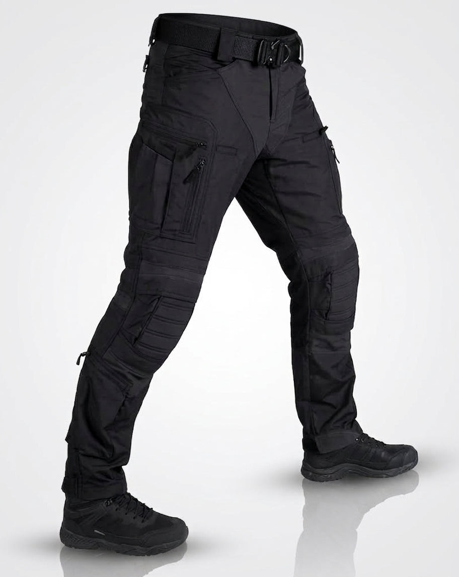 Men's Cargo Trousers, Tapered Fit, Utility Pockets, Long Length