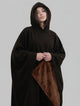 Unisex Hooded Poncho Blanket, Fleece Look, Oversized Fit