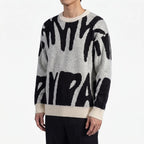Graphyx  - Men's Relaxed Abstract Graphic Jumper Casual Weekend Wear