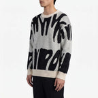 Graphyx  - Men's Relaxed Abstract Graphic Jumper Casual Weekend Wear