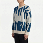 Graphyx  - Men's Relaxed Abstract Graphic Jumper Casual Weekend Wear