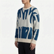 Graphyx  - Men's Relaxed Abstract Graphic Jumper Casual Weekend Wear