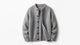Women's Fluffy Knit Button-Front Crewneck Cardigan