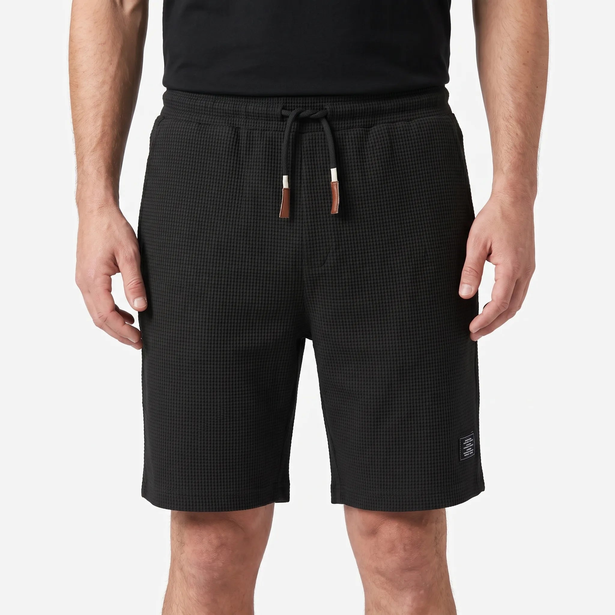 Gridloom  - Textured Men's Smart Casual Shorts Weekend Outings