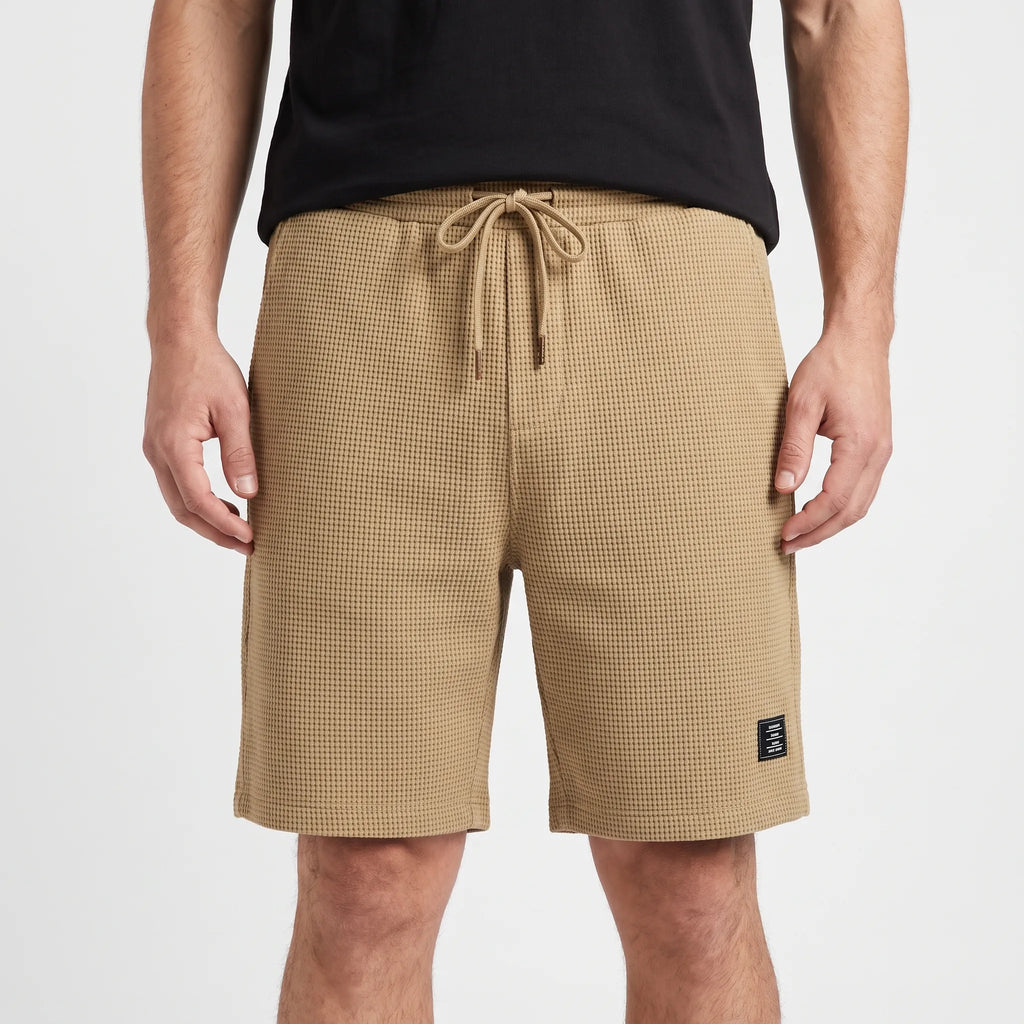 Gridloom  - Textured Men's Smart Casual Shorts Weekend Outings