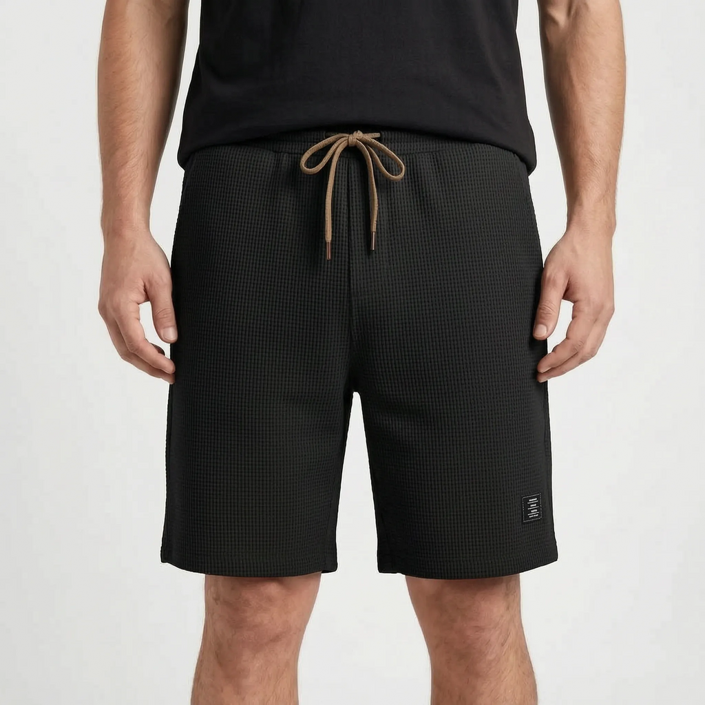 Gridloom  - Textured Men's Smart Casual Shorts Weekend Outings