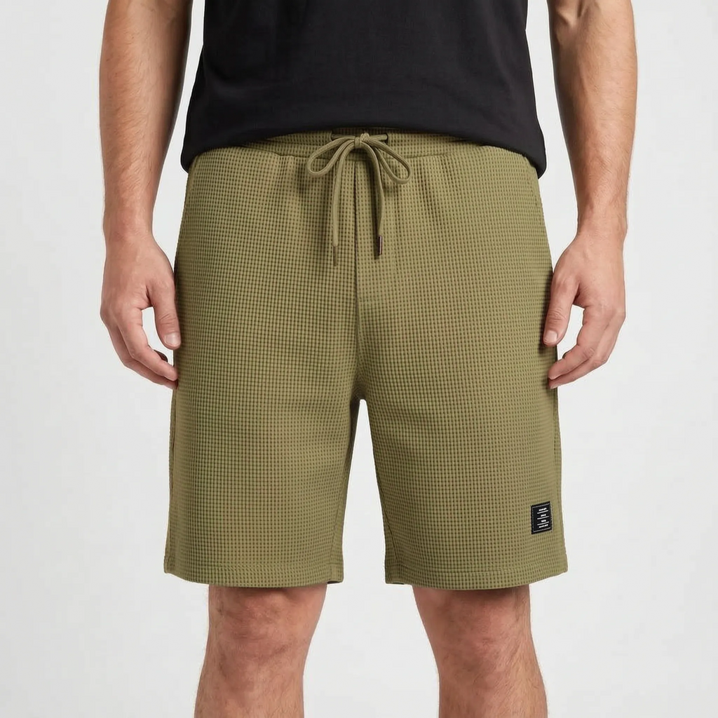 Gridloom  - Textured Men's Smart Casual Shorts Weekend Outings