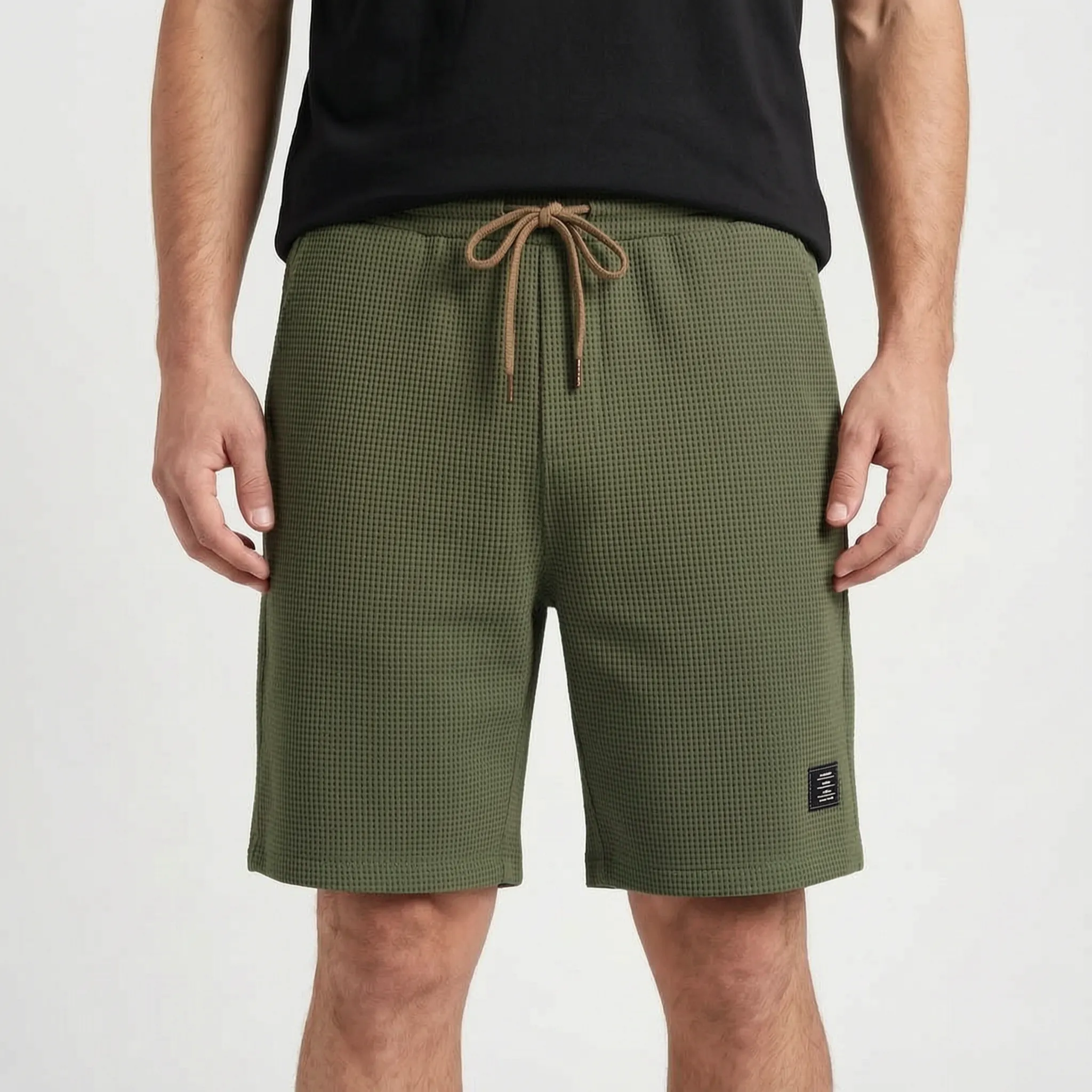 Gridloom  - Textured Men's Smart Casual Shorts Weekend Outings