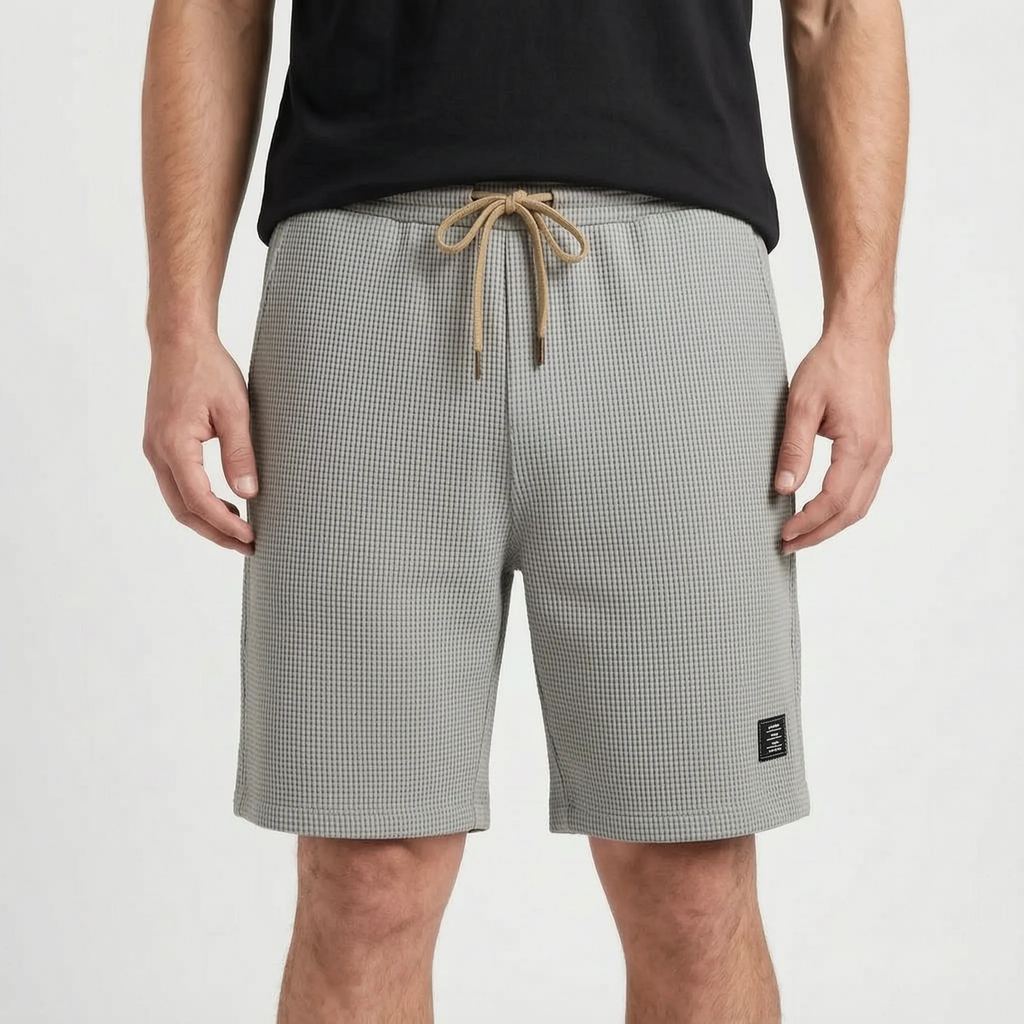Gridloom  - Textured Men's Smart Casual Shorts Weekend Outings