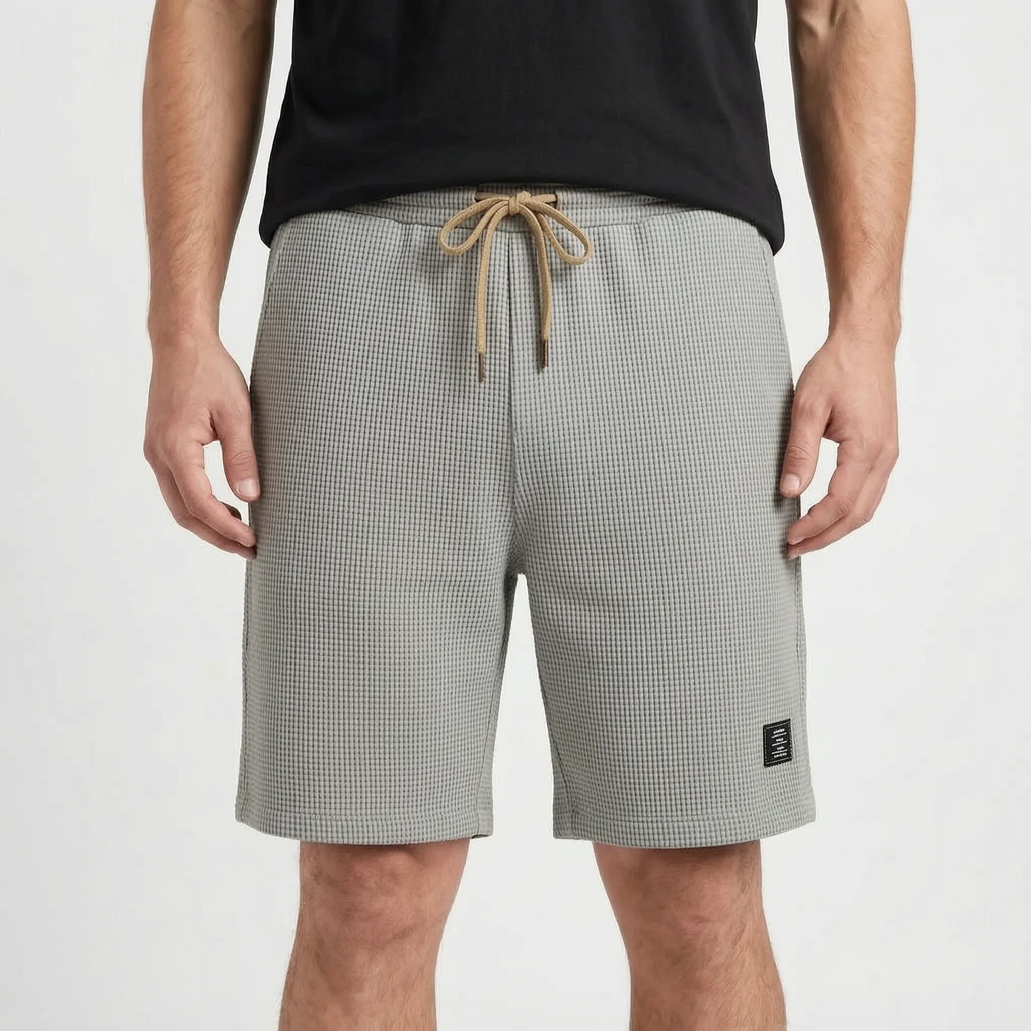 Gridloom  - Textured Men's Smart Casual Shorts Weekend Outings