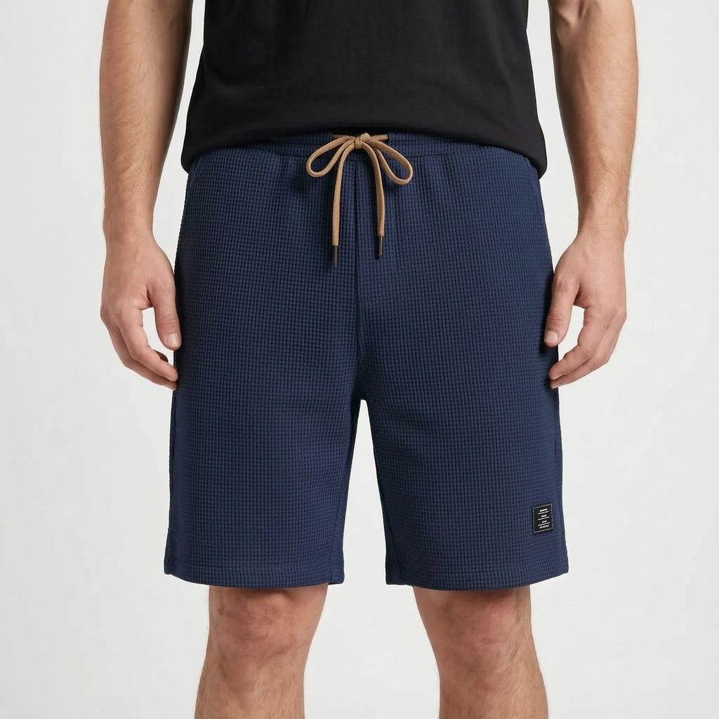 Gridloom  - Textured Men's Smart Casual Shorts Weekend Outings