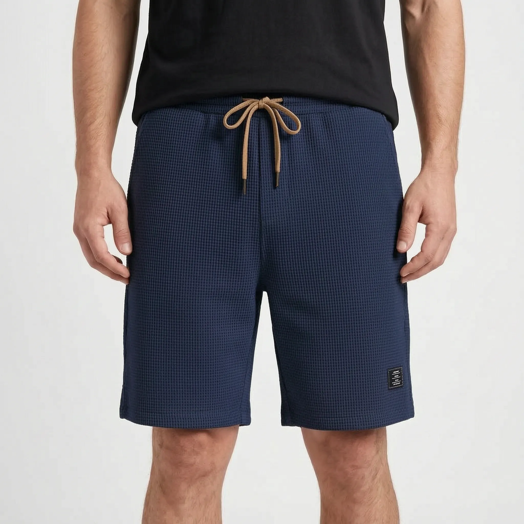 Gridloom  - Textured Men's Smart Casual Shorts Weekend Outings
