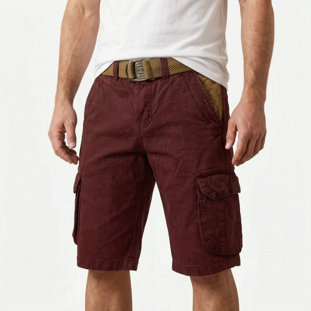 Gritox  - Rugged Vintage-Inspired Cargo Shorts Outdoor Excursions