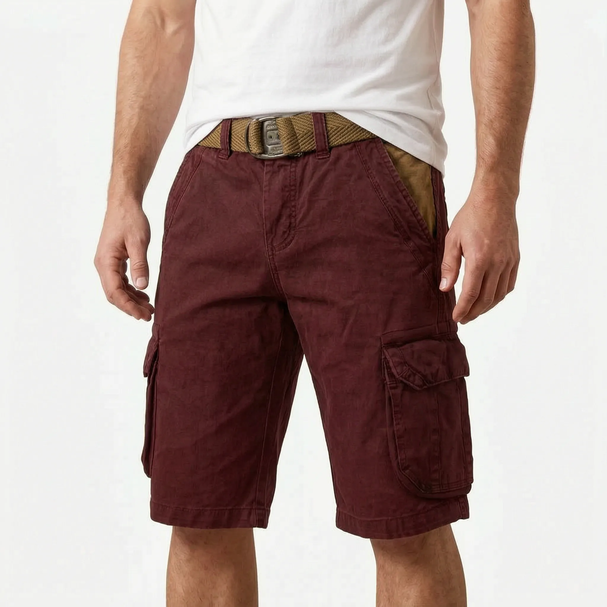 Gritox  - Rugged Vintage-Inspired Cargo Shorts Outdoor Excursions