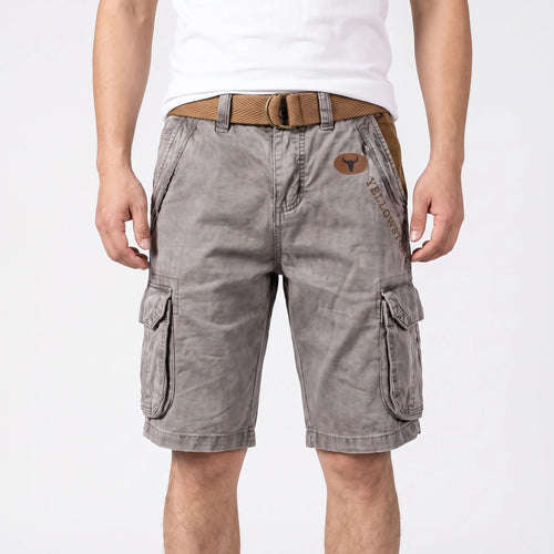 Gritox  - Rugged Vintage-Inspired Cargo Shorts Outdoor Excursions