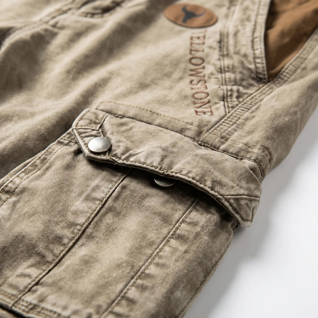 Gritox  - Rugged Vintage-Inspired Cargo Shorts Outdoor Excursions