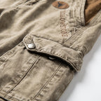 Gritox  - Rugged Vintage-Inspired Cargo Shorts Outdoor Excursions