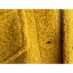 Women's sherpa jacket with button front and multiple patch pockets