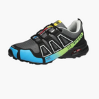 Men's low-top running sneaker with lace-up front and textured sole