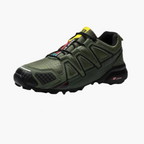 Men's low-top running sneaker with lace-up front and textured sole