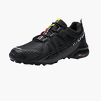 Men's low-top running sneaker with lace-up front and textured sole