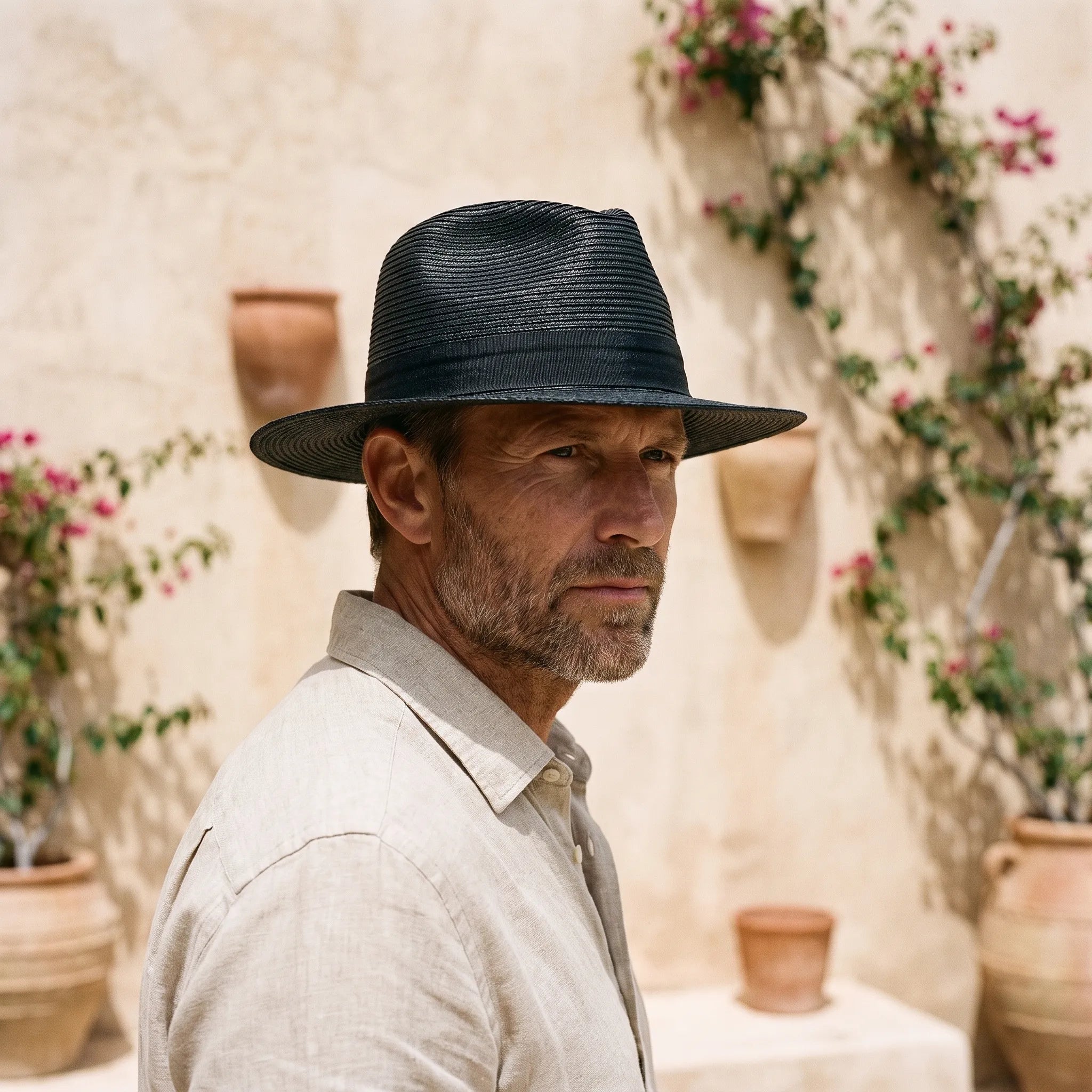 HavanaBreeze  - Men's Wide Brimmed Panama Hat Warm Weather Styling