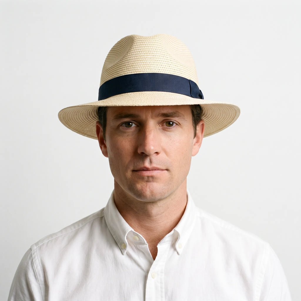 HavanaBreeze  - Men's Wide Brimmed Panama Hat Warm Weather Styling