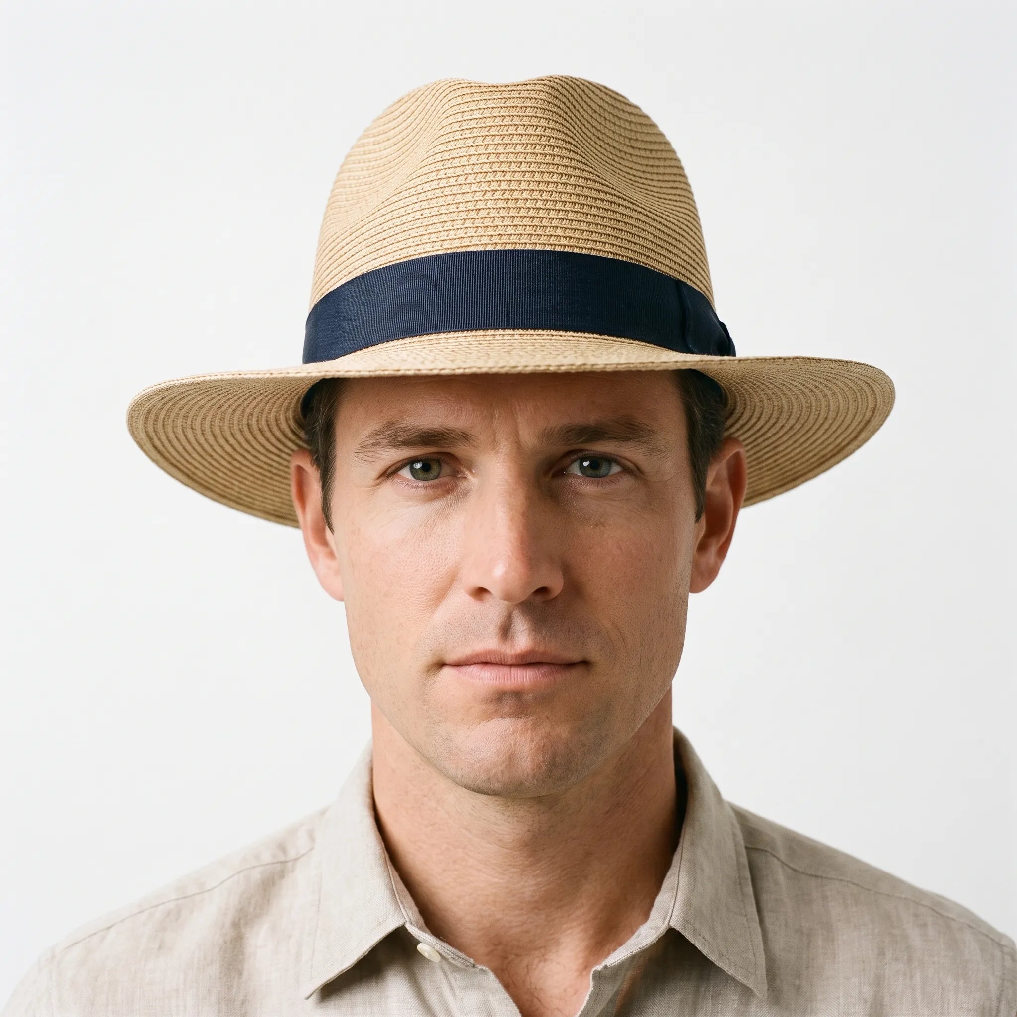HavanaBreeze  - Men's Wide Brimmed Panama Hat Warm Weather Styling