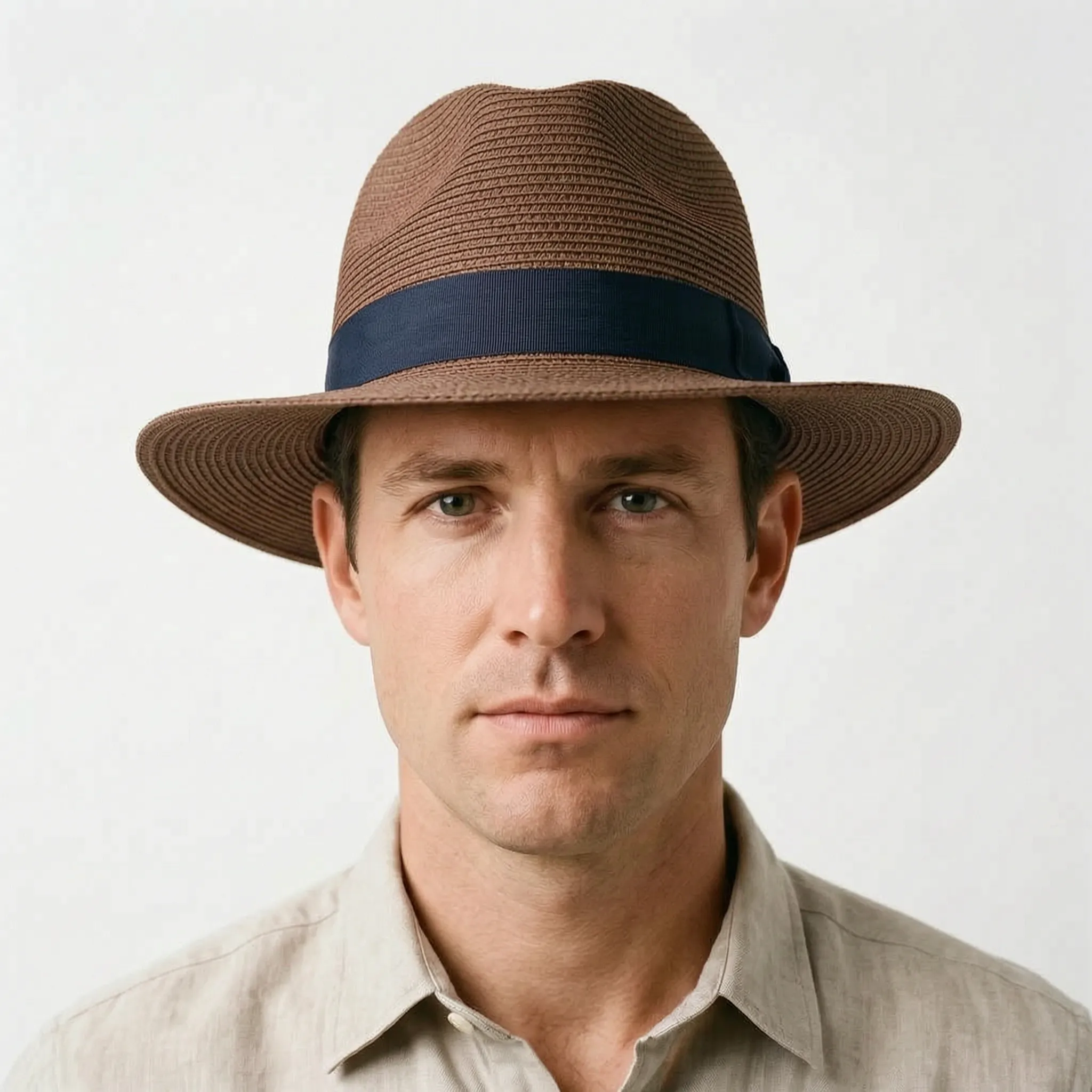 HavanaBreeze  - Men's Wide Brimmed Panama Hat Warm Weather Styling