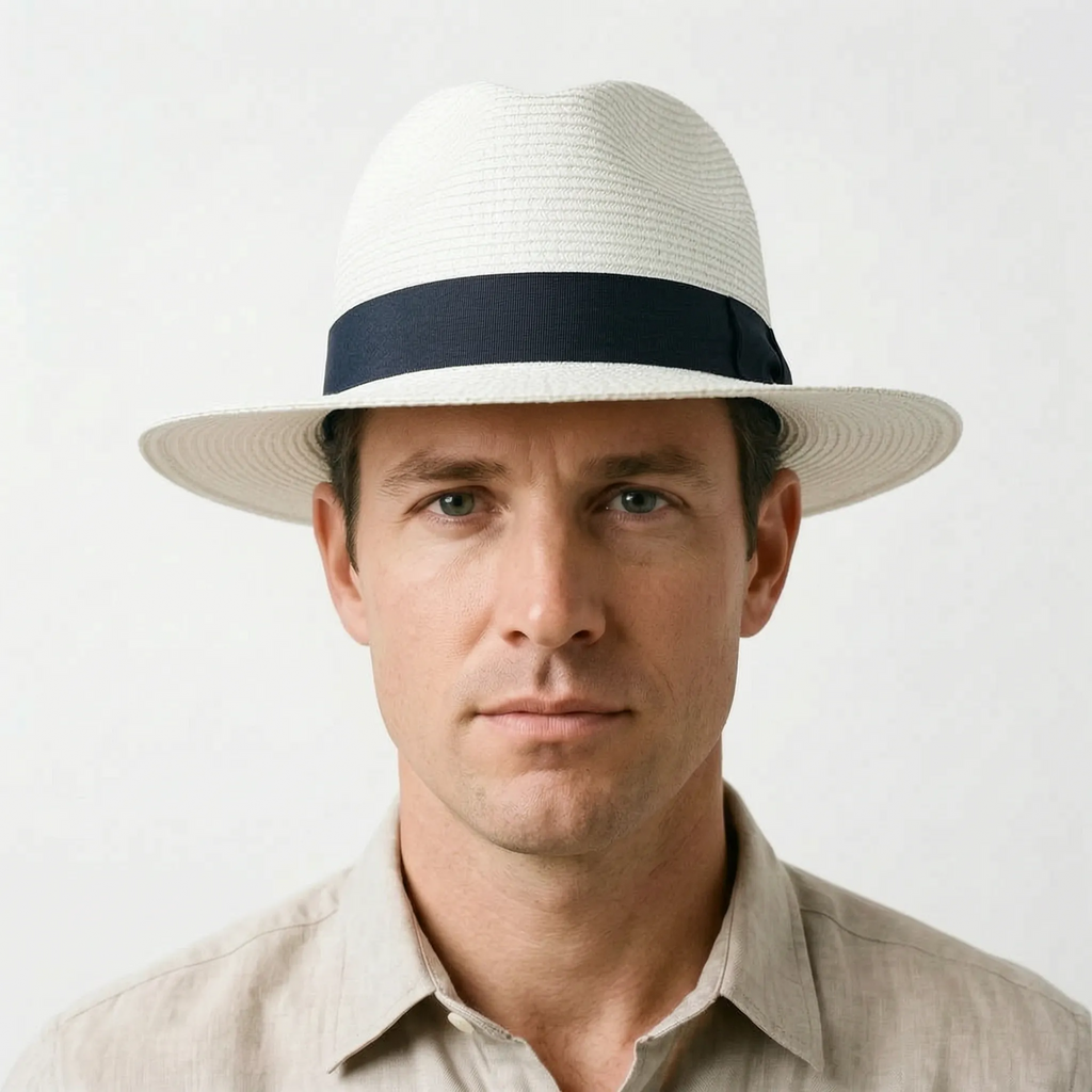 HavanaBreeze  - Men's Wide Brimmed Panama Hat Warm Weather Styling
