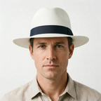 HavanaBreeze  - Men's Wide Brimmed Panama Hat Warm Weather Styling