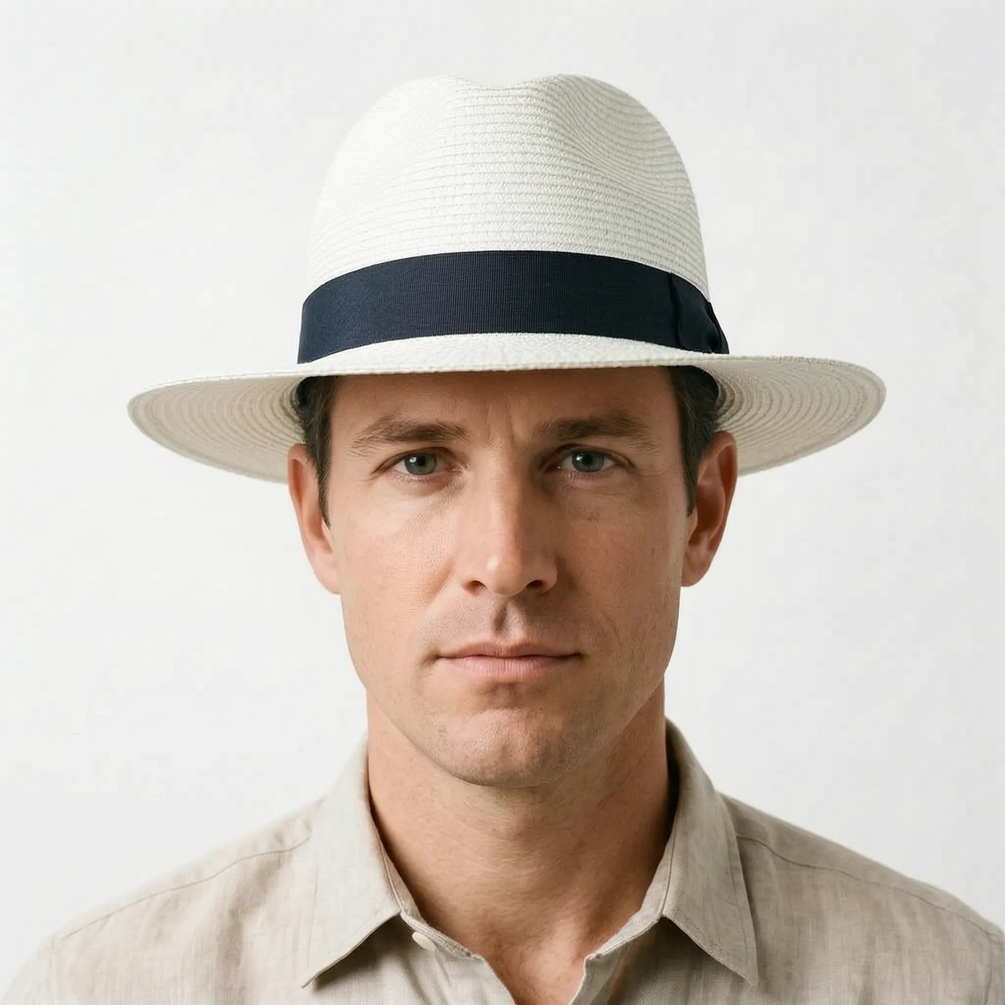 HavanaBreeze  - Men's Wide Brimmed Panama Hat Warm Weather Styling