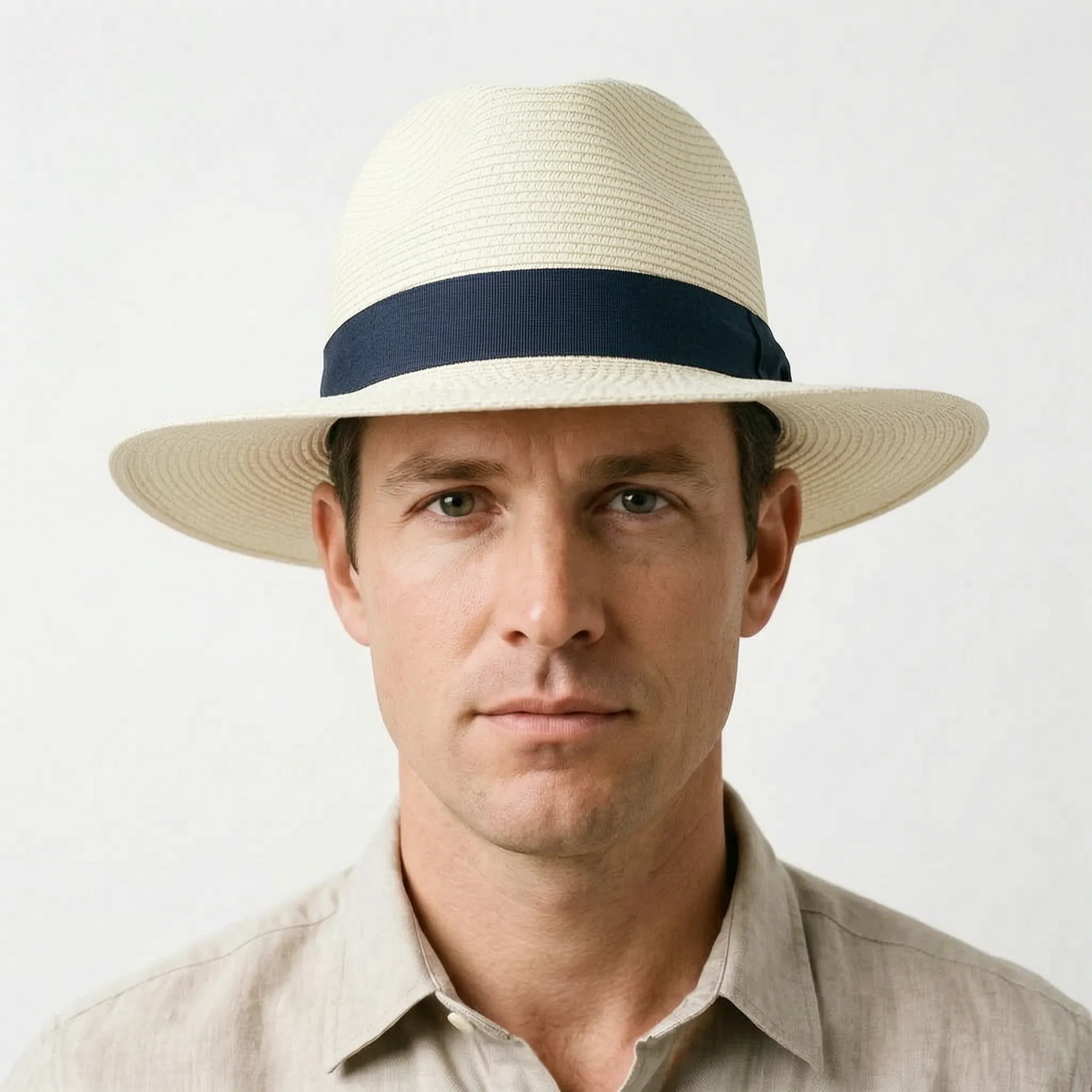 HavanaBreeze  - Men's Wide Brimmed Panama Hat Warm Weather Styling