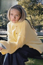 Women's ribbed knit button front cardigan with crew neck and long sleeves