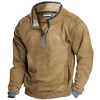 Men's half zip jumper with fleece lining