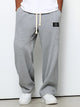 Men's relaxed waffle knit trousers with drawstring waist