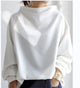 Women's oversized sweater with cowl neckline and long sleeves