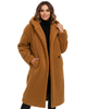 Women's Long Hooded Teddy Coat