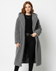 Women's Long Hooded Teddy Coat