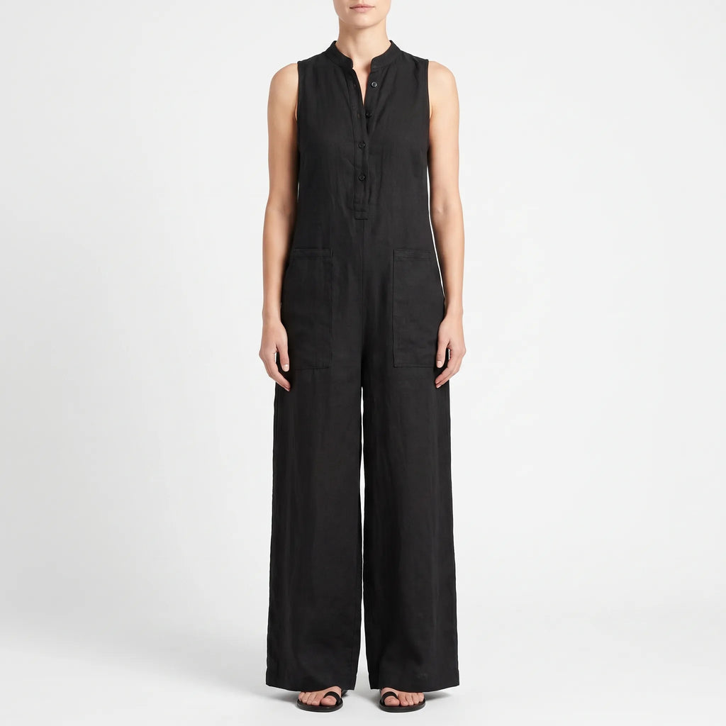JumpsuitOasis  - Womens Black Wide Leg Jumpsuit Casual Days Out