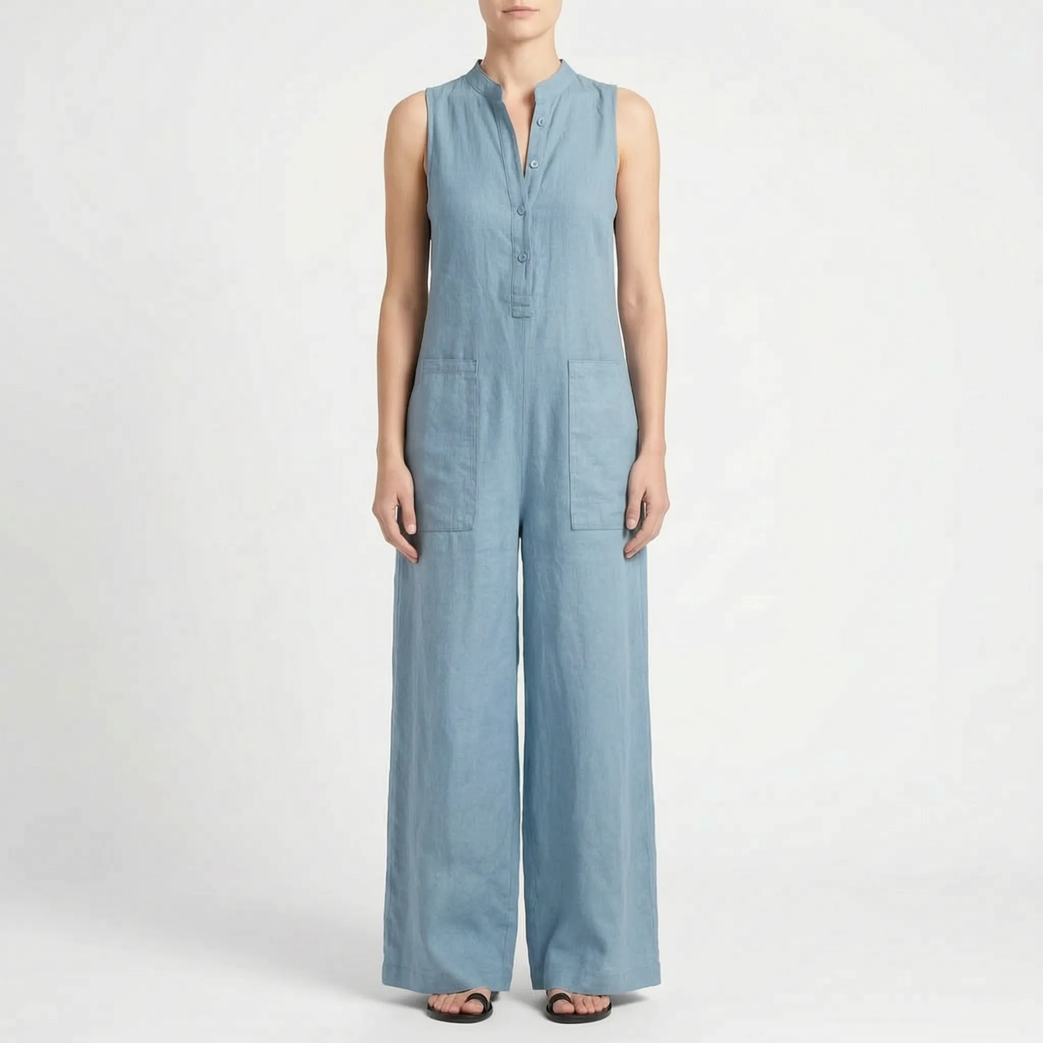 JumpsuitOasis  - Womens Black Wide Leg Jumpsuit Casual Days Out