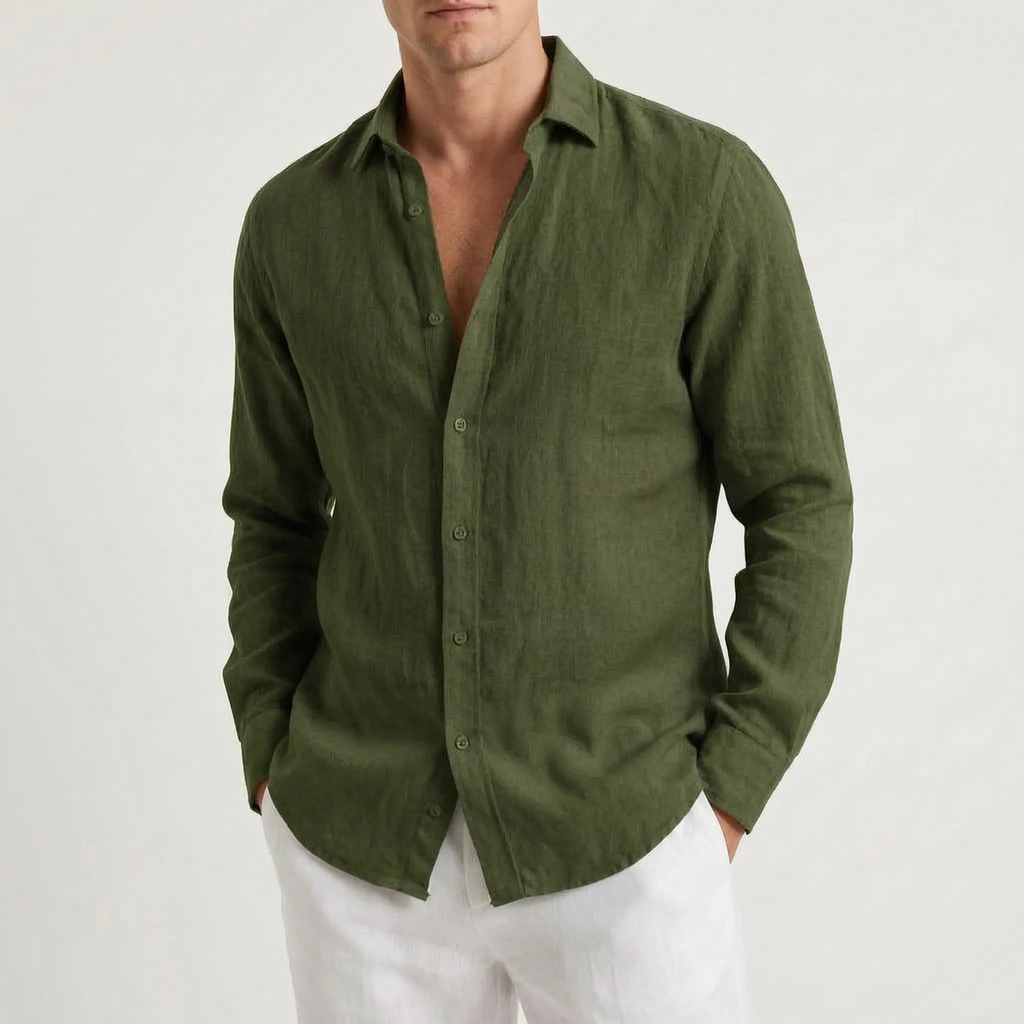 Kaelon  - Relaxed Long-Sleeved Summer Shirt Beach Holidays