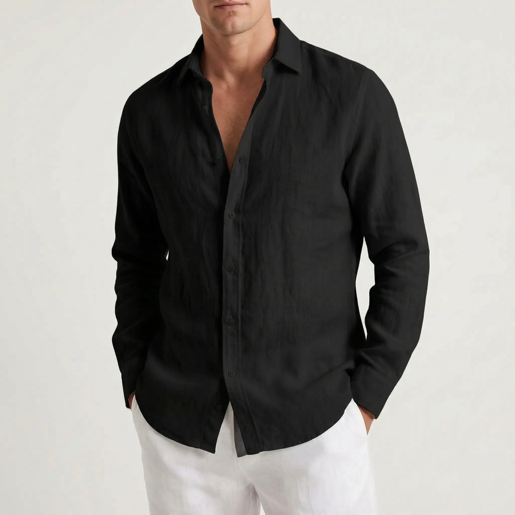 Kaelon  - Relaxed Long-Sleeved Summer Shirt Beach Holidays