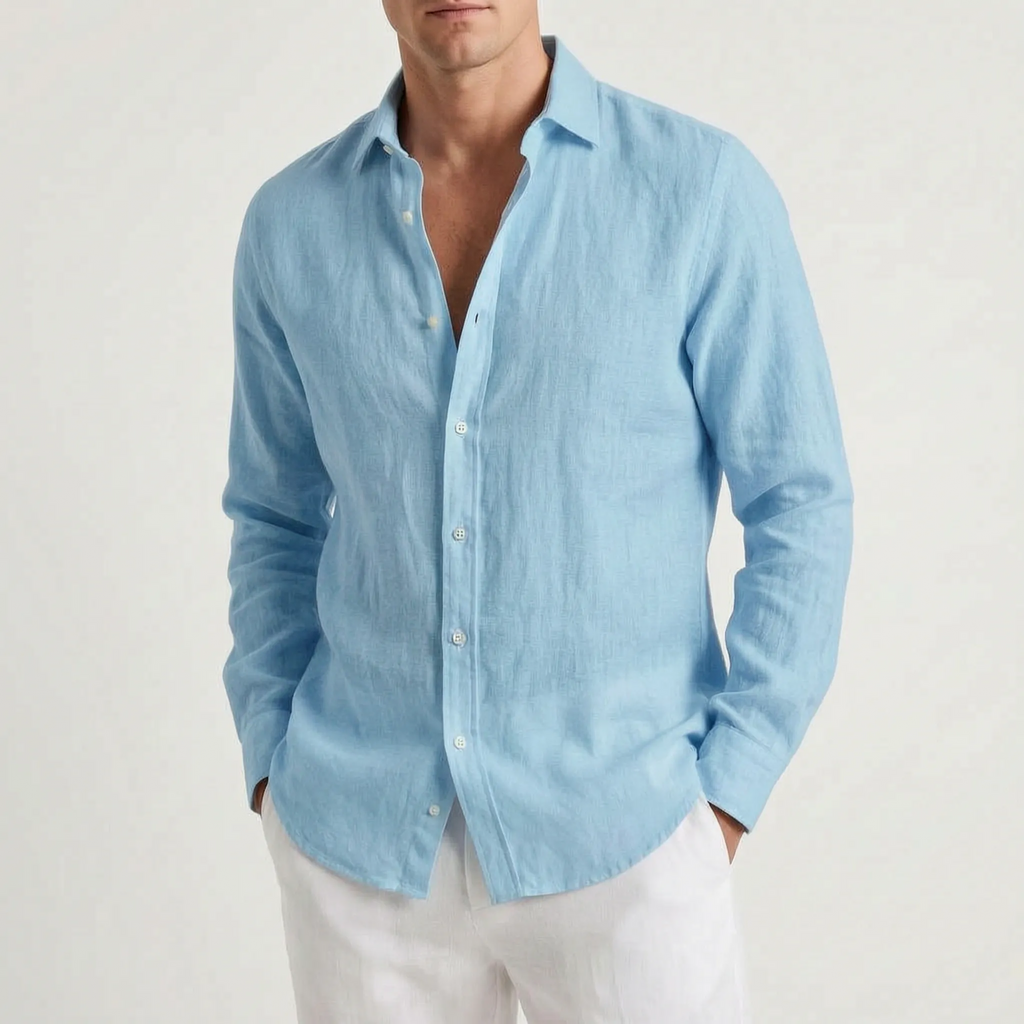 Kaelon  - Relaxed Long-Sleeved Summer Shirt Beach Holidays