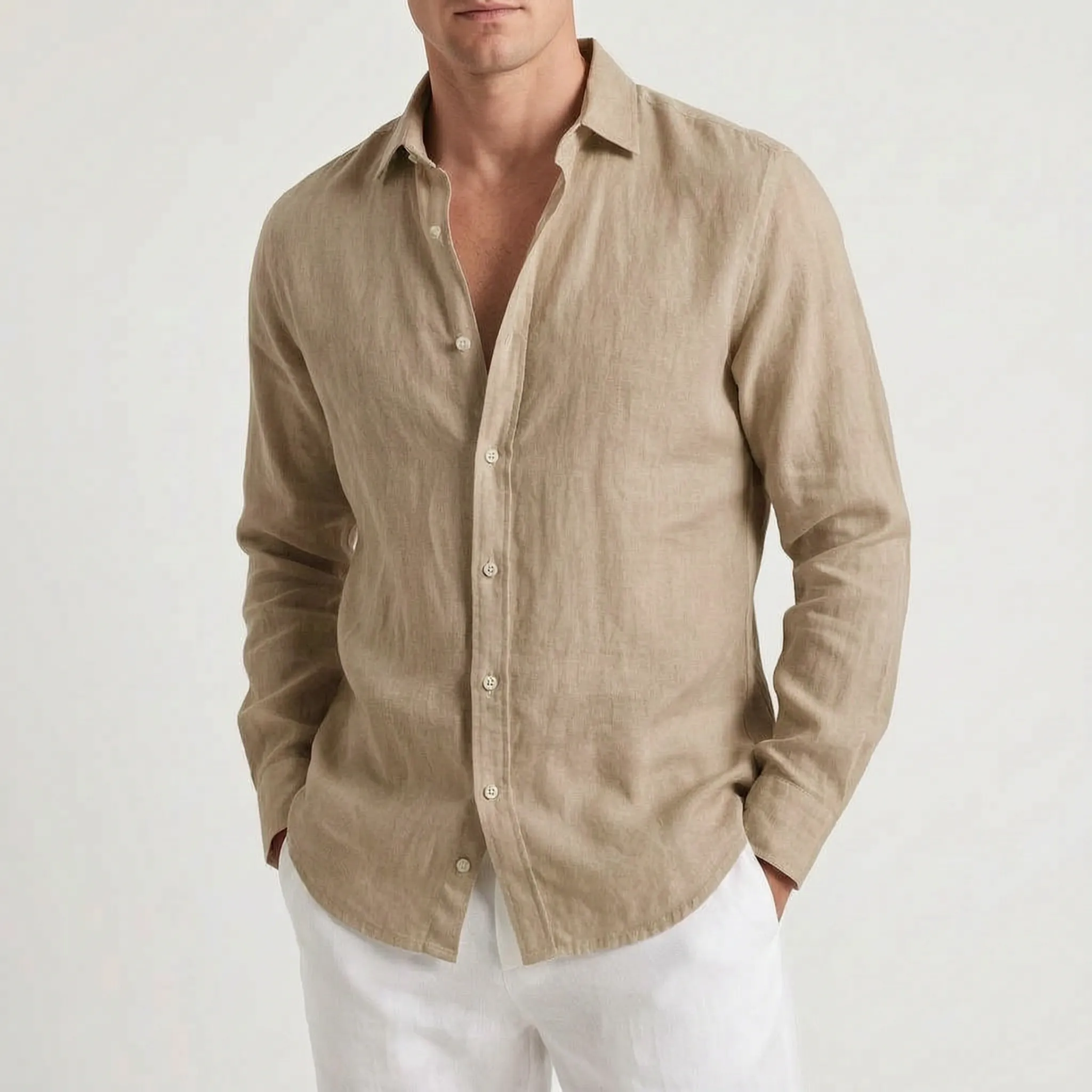 Kaelon  - Relaxed Long-Sleeved Summer Shirt Beach Holidays