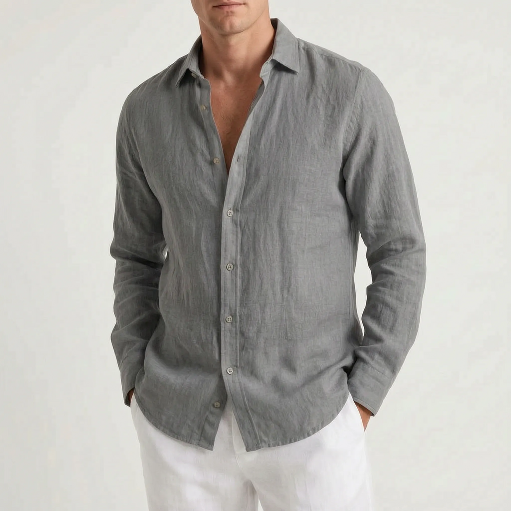 Kaelon  - Relaxed Long-Sleeved Summer Shirt Beach Holidays
