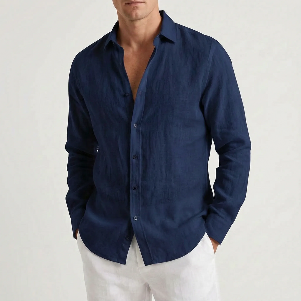 Kaelon  - Relaxed Long-Sleeved Summer Shirt Beach Holidays