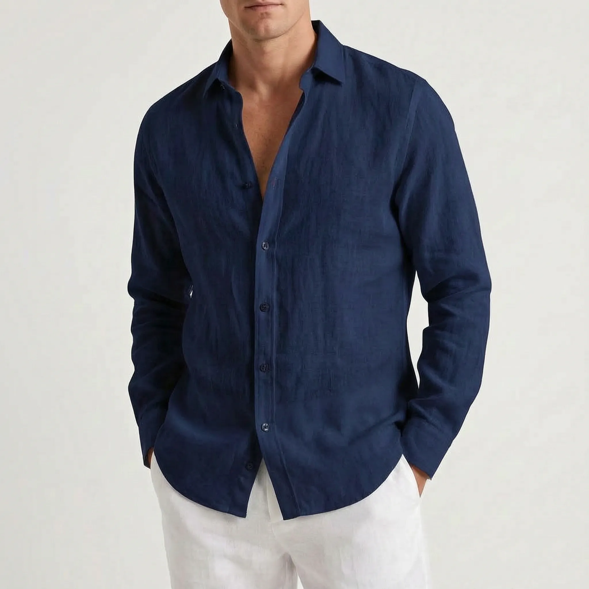 Kaelon  - Relaxed Long-Sleeved Summer Shirt Beach Holidays