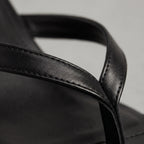 KittenStep  - Minimalist Square-Toe Kitten Heel Sandals Office Wear