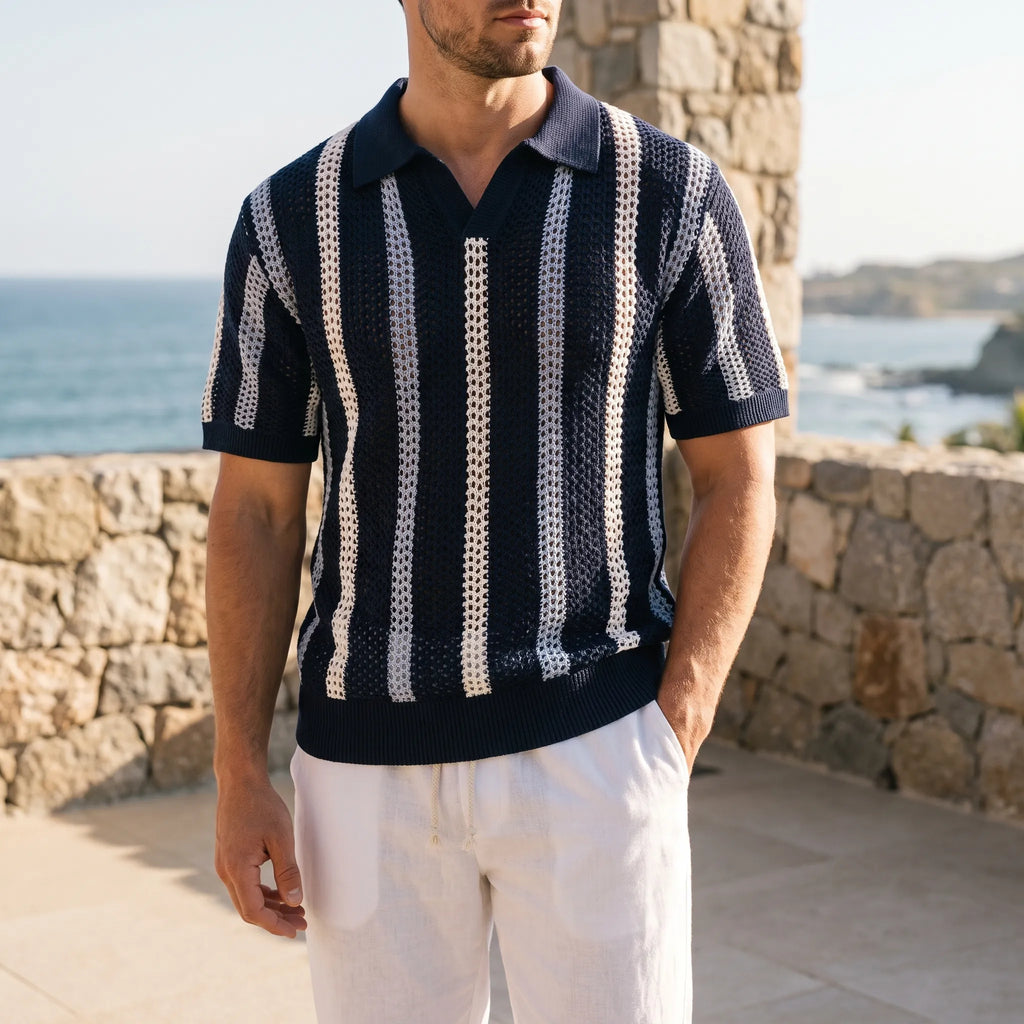 KnitHaven  - Open-Knit Casual Matching Set Warm Weather Styling
